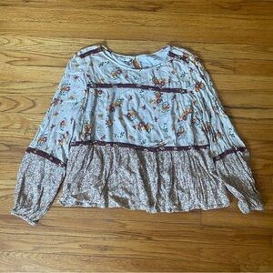 Maurices floral long sleeve top